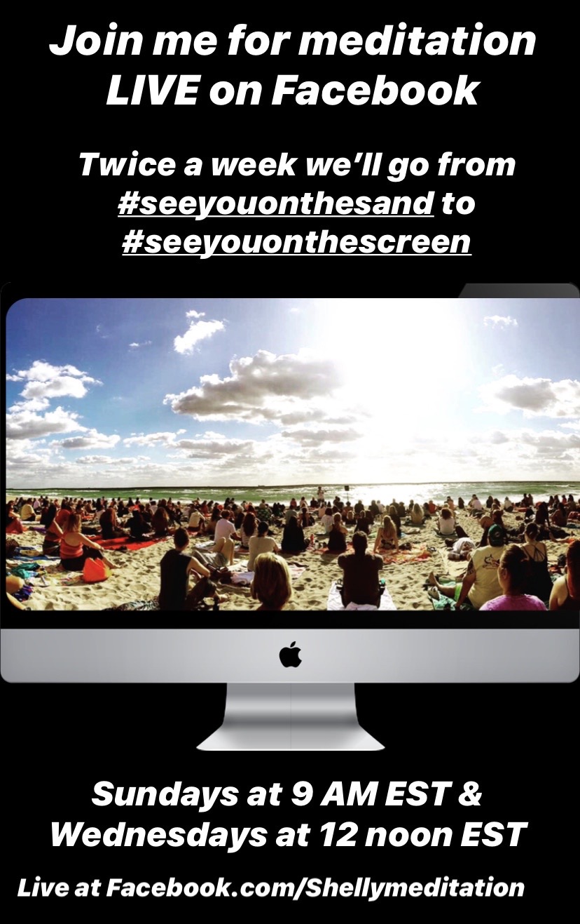 Online #seeyouonthescreen Virtual Meditation Sessions with Shelly
